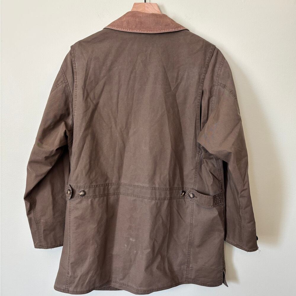 Vintage LL Bean Barn Chore Coat Large Army Green - Picture 2 of 11